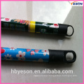 plastic coating wooden handle/23mm*1200mm pvc coated broom stick/house holding plastic coating broom